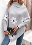 Knitted Casual Turtleneck Regular Fit Sweater