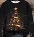 Gradual Ribbon Christmas Tree Christmas Casual Sweatshirt