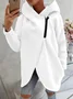 Casual Plain Hoodie Jacket