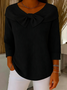 Plain Simple Crew Neck Loose Knit Top