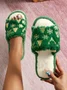 All Season Christmas Fleece Casual House Slippers