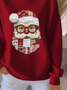 Loose Crew Neck Christmas Casual Sweatshirt