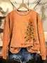 Casual Christmas Tree Sweatshirt