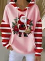 Casual Printing Hoodie Santa Claus Hoodie