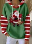 Casual Printing Hoodie Santa Claus Hoodie