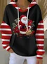 Casual Printing Hoodie Santa Claus Hoodie
