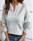 Loose Plain Casual Others Sweater
