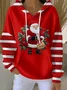 Casual Printing Hoodie Santa Claus Hoodie