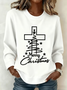 Women's Christmas Faith Print Hoodie