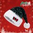 Christmas Red Sequined Bow Thickened Extra Large Pom-Pom Santa Claus Plush Hat