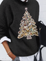 Christmas Tree Casual Loose Imitation Cashmere Sweater