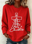 Women's Christmas Faith Print Hoodie