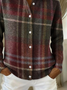 Women's Retro Plaid Casual Collared Button-Up Cardigan