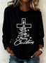 Women's Christmas Faith Print Hoodie