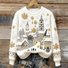 Loose Crew Neck Casual Christmas Sweatshirt