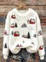 Christmas Loose Casual Flannel Sweatshirt