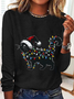 Christmas Cat Long Sleeve Shirt