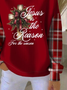 Crew Neck Christmas Casual Loose Sweatshirt