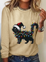 Christmas Cat Long Sleeve Shirt