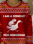 For Nonsense Ugly Christmas Sweatshirt