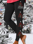 Printing Casual Christmas Leggings
