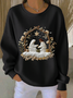 Christmas Crew Neck Loose Casual Sweatshirt