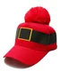 Unisex Santa Claus Baseball Cap with Pom-Pom Holiday Party Accessories