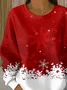 Christmas Casual Printing Sweatshirt
