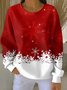 Christmas Casual Printing Sweatshirt