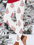 Printing Christmas Tree Casual Tight Leggings