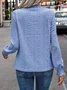 Loose Puff Sleeve Stand Collar Elegant T-Shirt