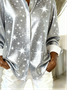Shirt Collar Simple Loose Star Shirt