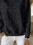 Loose Printing Casual Abstract Sweatshirt