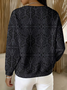 Loose Printing Casual Abstract Sweatshirt