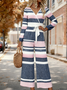 Striped Loose Elegant Jumpsuit