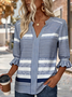Regular Fit Striped Elegant Shirt