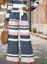 Striped Loose Elegant Jumpsuit