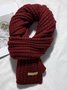 Versatile Korean Style Knitted Wool Christmas Red New Winter High-end New Year Gift Couple Scarf