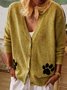 Green Long Sleeve Cotton Sweater coat