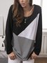 Casual Long Sleeve Round Neck Tops
