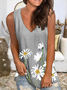 Black Shift Floral Knitted Holiday Tanks & Camis