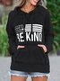 Women Casual "BE ANYTHING BE KIND" Graphic Hoodie