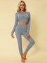 Crew Neck Casual Two Piece Sets