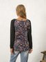 Paisley Vintage Shift V Neck T-shirt