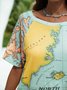 Women Summer Casual Cotton-Blend Shift Short Sleeve T-Shirts