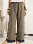 Cotton-Blend Floral Cocoon Pants