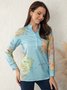 Shift Long Sleeve Vintage Tops