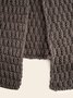 zolucky Casual Plus Size Button Wrap Vest Sweater Tunic