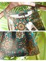 Womne's Summer Vintage Pattern Cotton Tank Top