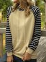 Yellow Hoodie Cotton-Blend Long Sleeve Printed Sweatshirt